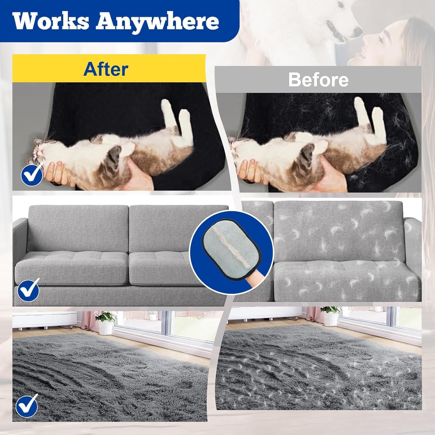 2026 Reusable Pet Hair Remover Glove