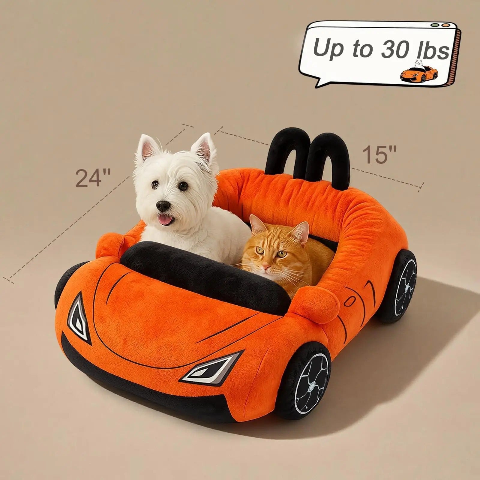 Supercar Pet Lounge Bed - 60cm x 38cm