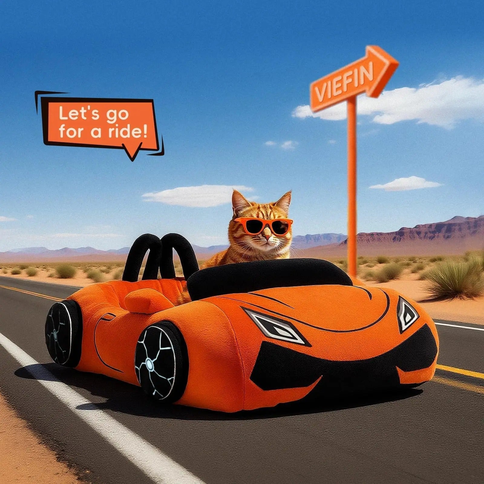 Supercar Pet Lounge Bed - 60cm x 38cm